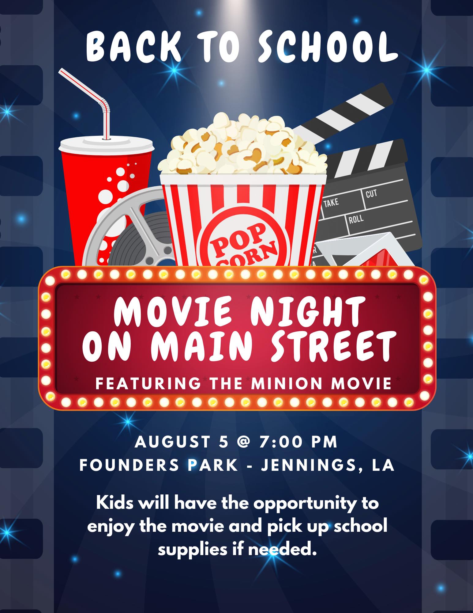 City of Jennings Movie Night on Main Street